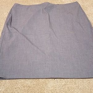 Chambray pencil skirt
